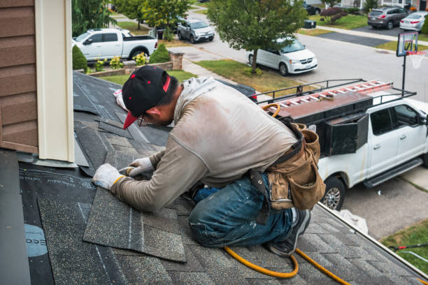Professional Roofing technician working in La Conner, WA